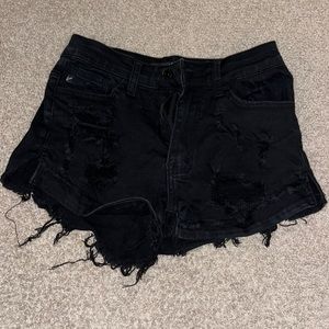 Black short shorts size 1